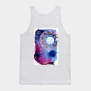 Moon and Mandala Tank Top